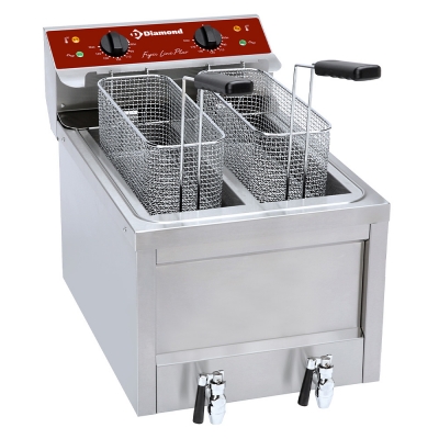 Friteuse èlectrique 2 x 8 Lit. - TOP  FSM-2V5ET/S