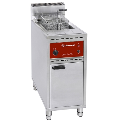 Friteuse gaz, 1 cuve 16 lit., sur meuble  FSM-16G/C