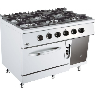 BASE 700 CUISINIERE A GAZ 6 BR. AVEC FOUR A GAZ   7178.0420