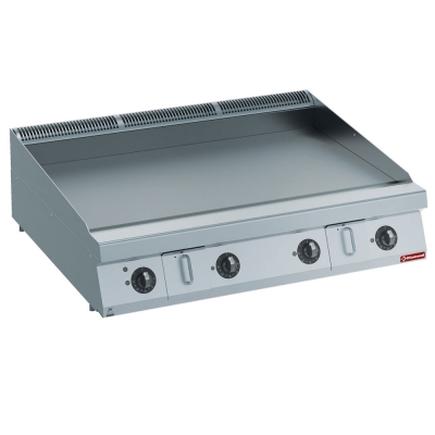 Plaque de cuisson gaz HP, lisse, nitro chrome -TOP-