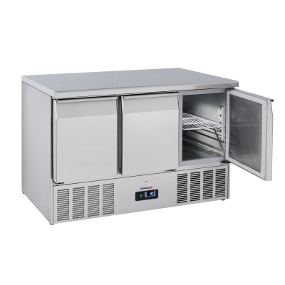 SALADETTE - DESSERTE REFRIGEREE AVEC DOSSERET 3 PORTES GN 1/1